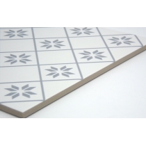 GEOMETRY - 10X10, GRAY PETAL, MATTE/SATIN